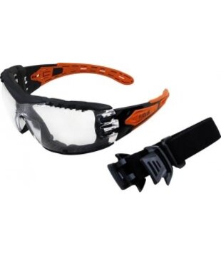 EVOLVE Safety Glasses with Gasket & Headband - Clear Lens