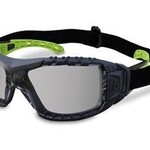 MaxiSafe EVOLVE Safety Glasses with Gasket & Headband - Smoke Lens