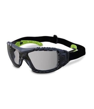 Evolve Safety Glasses with Gasket & Headband - Smoke Lens