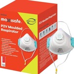 MaxiSafe P2 Moulded Respirator with Valve, box 10