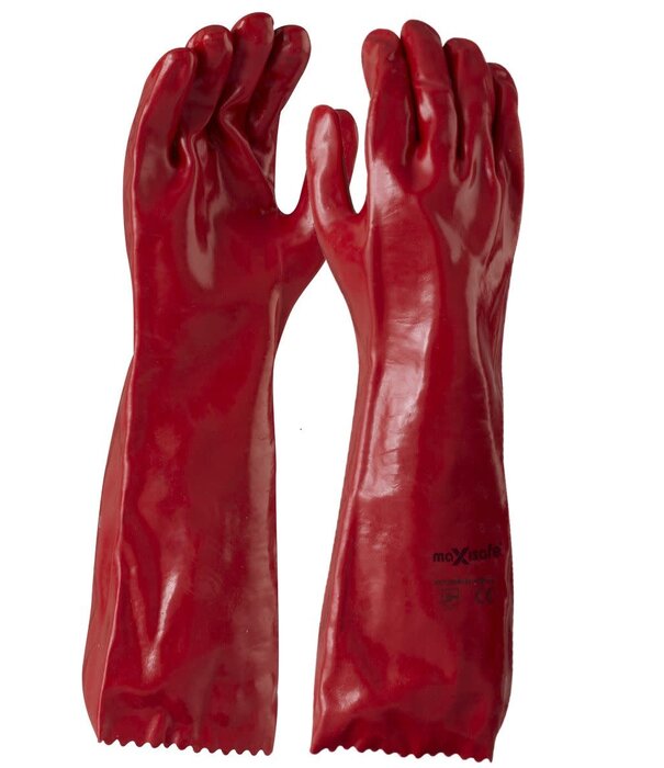 MaxiSafe Maxisafe Red PVC Gauntlet - 45cm