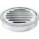 FLOOR DRAIN - ROUND 80MM CHROME PLATED BRASS