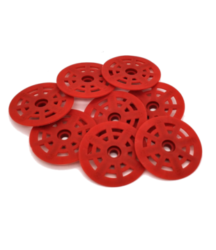 Red Nylon Washer; 48mm (500 pcs)