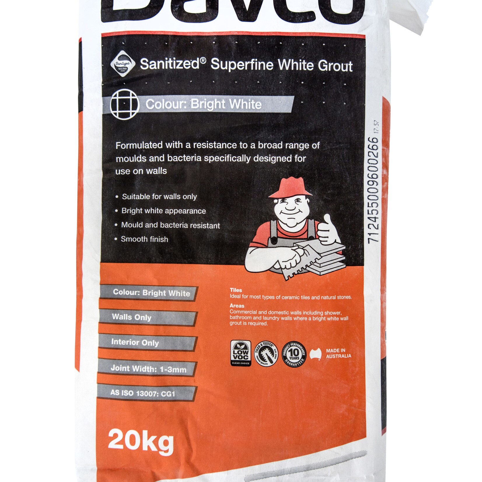 Sika Sanitized Colorgrout Superfine Bright White 20Kg