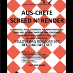 ATA Aus crete Screed Render (fast set) bag red