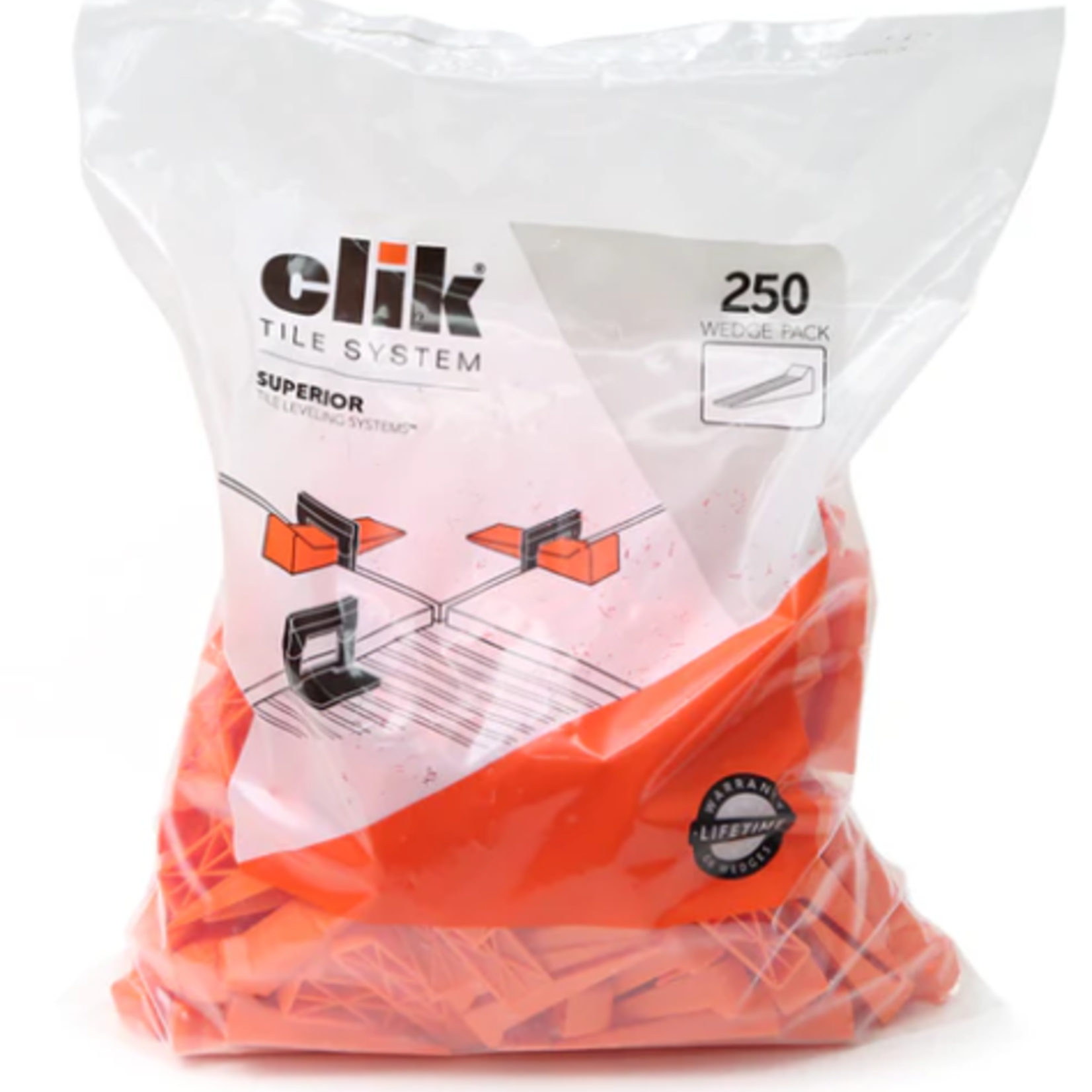 Clik Wedges Orange   (4x 250) Whole Carton