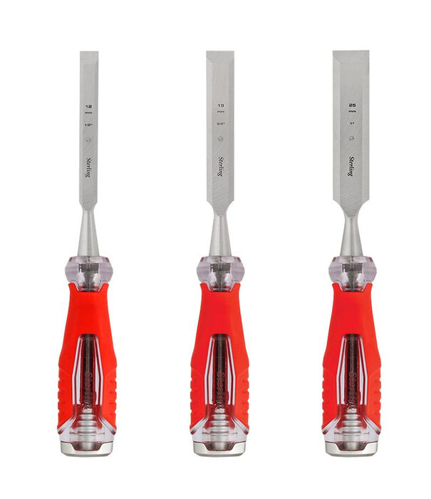 Sterling Sterling Ultimax Wood Chisel: 3 Piece Set 12,19,25mm