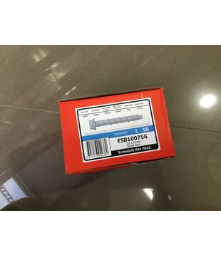 CONCA SCREW BOLT 10 X 75MM HEX GAL (50 PCS PER BOX)
