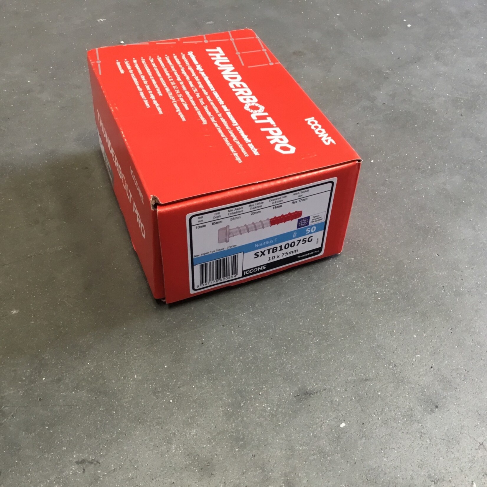 THUNDERBOLT PRO HEX 10 X 75MM GAL - ETA OPT 1  (50 Box)