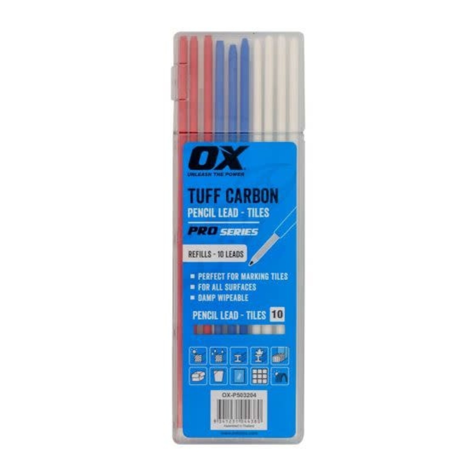 Ox Tools Tuff Carbon Marking Pencil Refills 10 leads