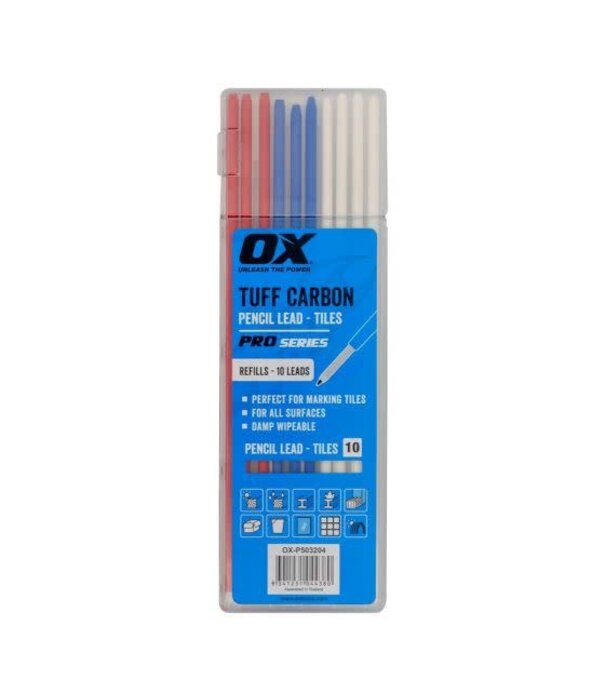 Ox Tools Tuff Carbon Marking Pencil Refills 10 leads