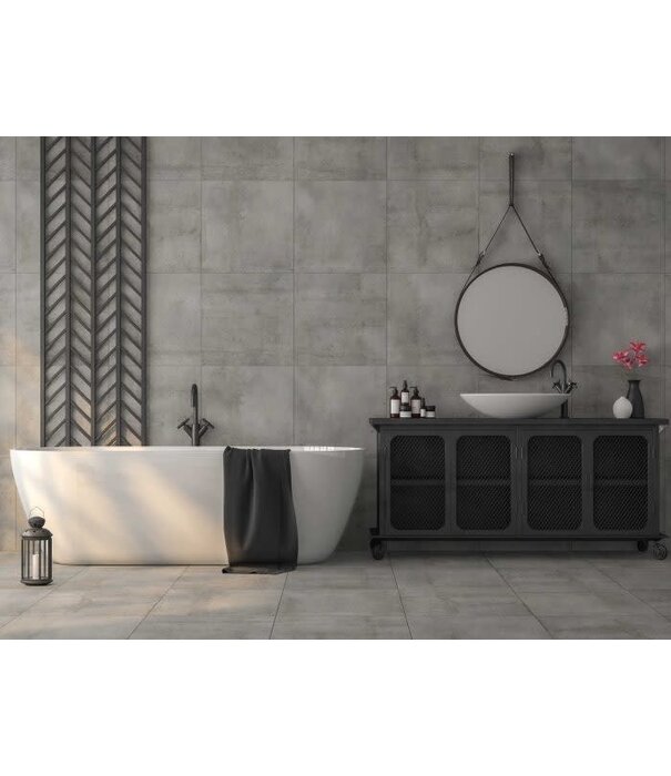 Johnson Tiles Cementum Grey 300x600 Matt