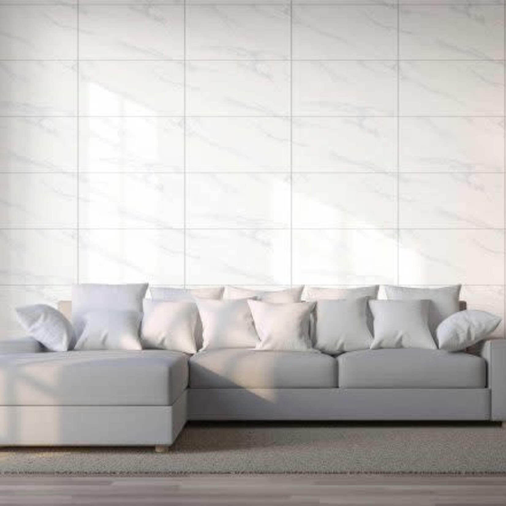 Johnson Tiles Marble White 300x600 Gloss