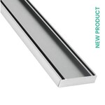 Lauxes Grates [ PO ] Lauxes Aluminium Slimline Tile Insert Grate 21 (STI21) 3000 x 100 x 21mm  -   Silver