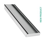 [ PO ] Lauxes Aluminium Slimline Tile Insert Grate 21 (STI21) 3000 x 100 x 21mm  -   Silver