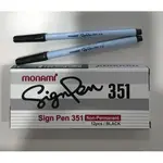BuildSmart Monami- Sign Pen 351 Blue ( pack of 12)