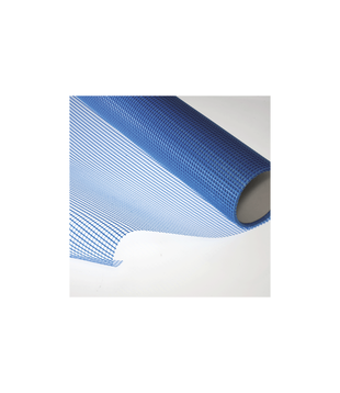 Alkaline Resistant Fiberglass Wall Mesh 165 G/m²(±5G) 5mmx5mm 1.0m x 50m Blue
