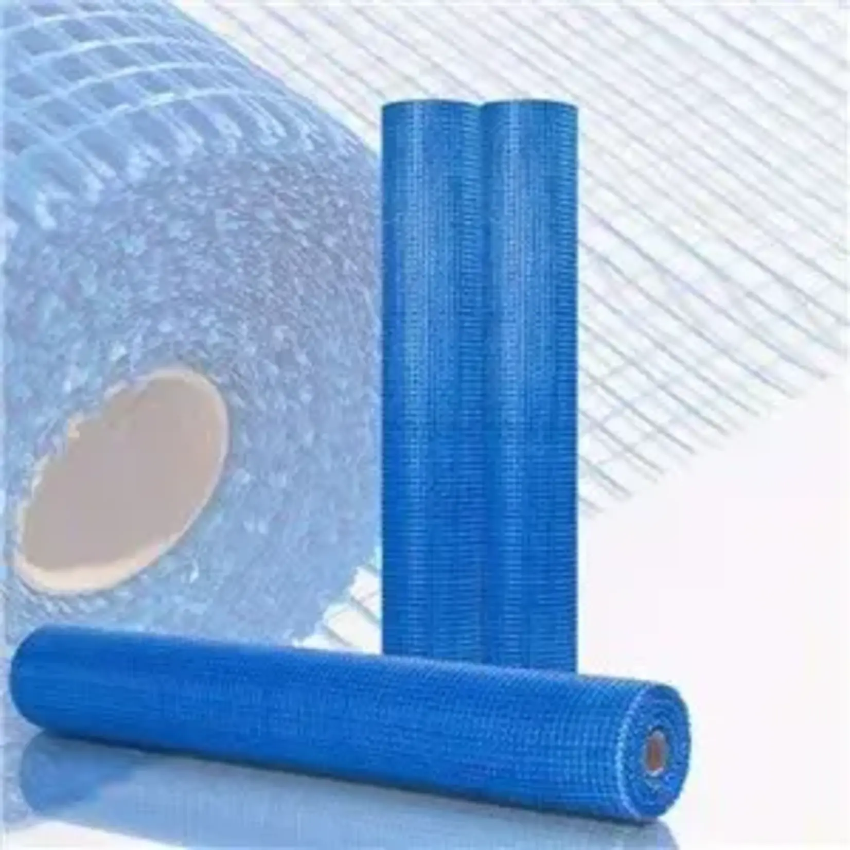 BuildSmart Alkaline Resistant Fiberglass Wall Mesh 165 G/mÂ²(Â±5G) 5mmx5mm 1.185x50m Blue
