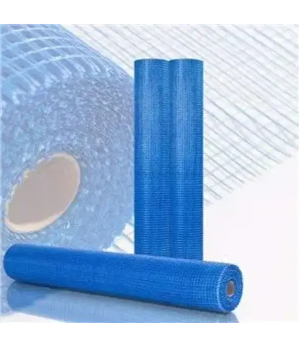 BuildSmart Alkaline Resistant Fiberglass Wall Mesh 165 G/mÂ²(Â±5G) 5mmx5mm 1.185x50m Blue