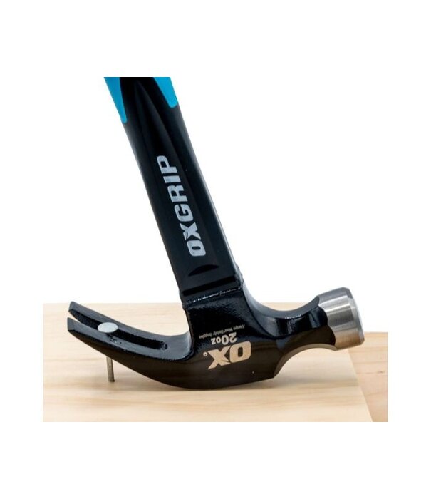 Ox Tools Trade 20-Ounce Fiberglass Handle Curved Claw Hammer