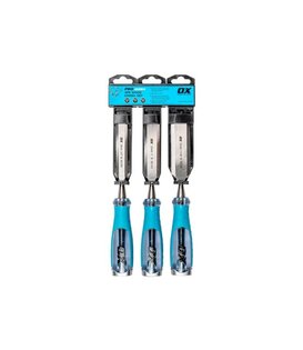 OX-Pro 3 piece chisel set 19mm-32mm