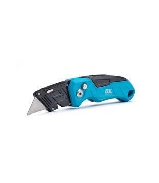 OX Pro Heavy-Duty Fixed Blade Folding Knife | Includes 3 Blades