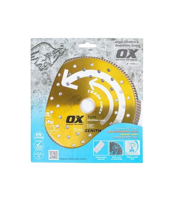 Ox Tools OX Premium Turbo Segmented Blade  - Universal/Hard