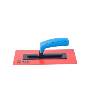 OX Pro Red PVC Texture Finishing Trowel - 130 x 280mm