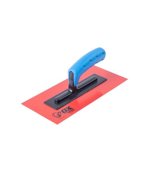 Ox Tools OX Pro Red PVC Texture Finishing Trowel - 130 x 280mm
