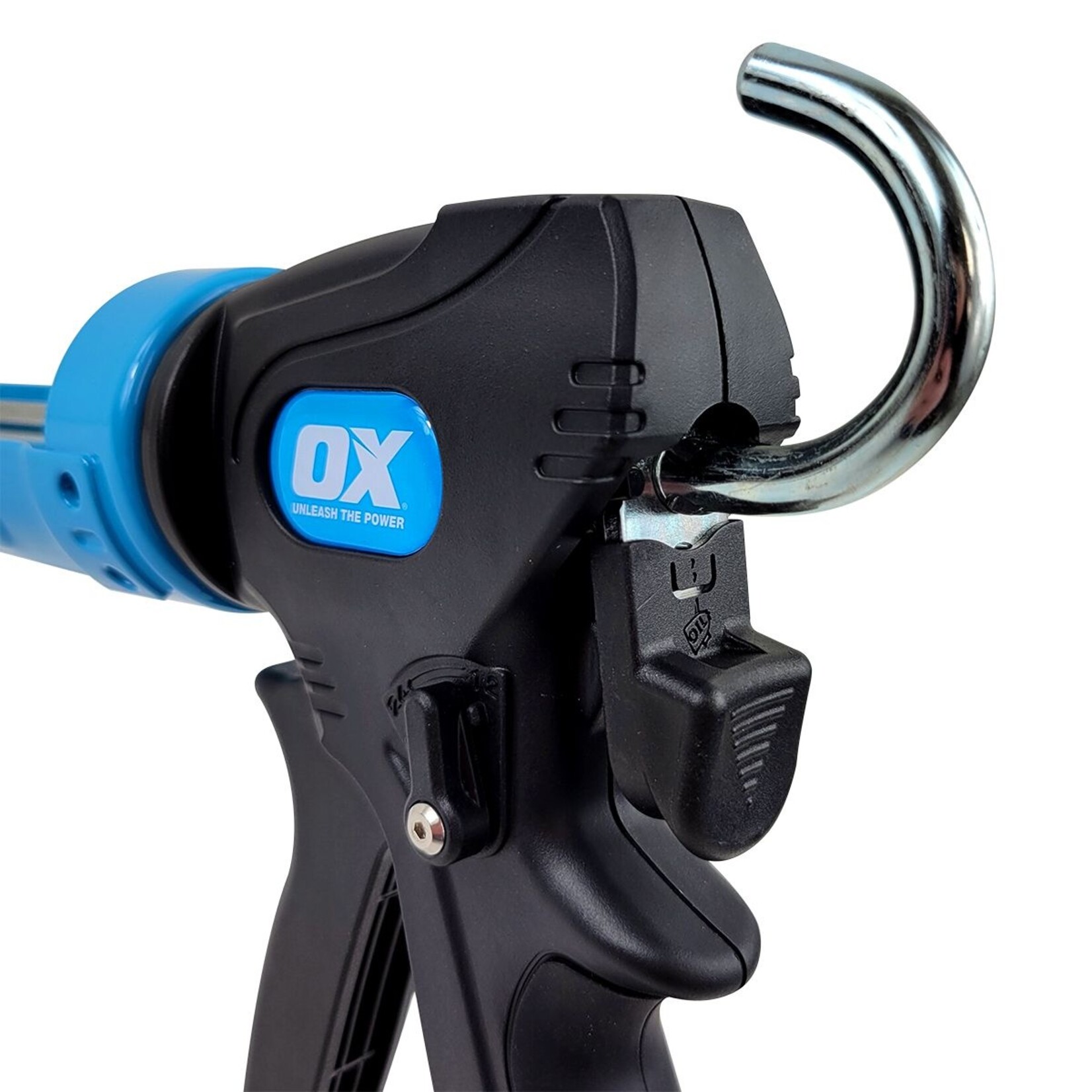 Ox Tools OX Pro 10-Ounce / 310ml Dual Thrust Caulk Gun | 12:1 & 24:1 Thrust Ratio