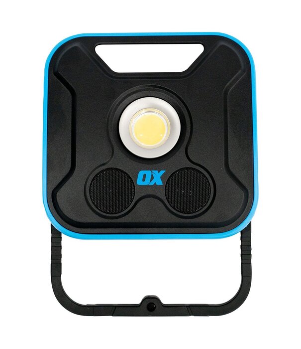 Ox Tools OX Pro 2300 Lumen LED Work Light with inbuilt wireless Speakers – Rechargeable