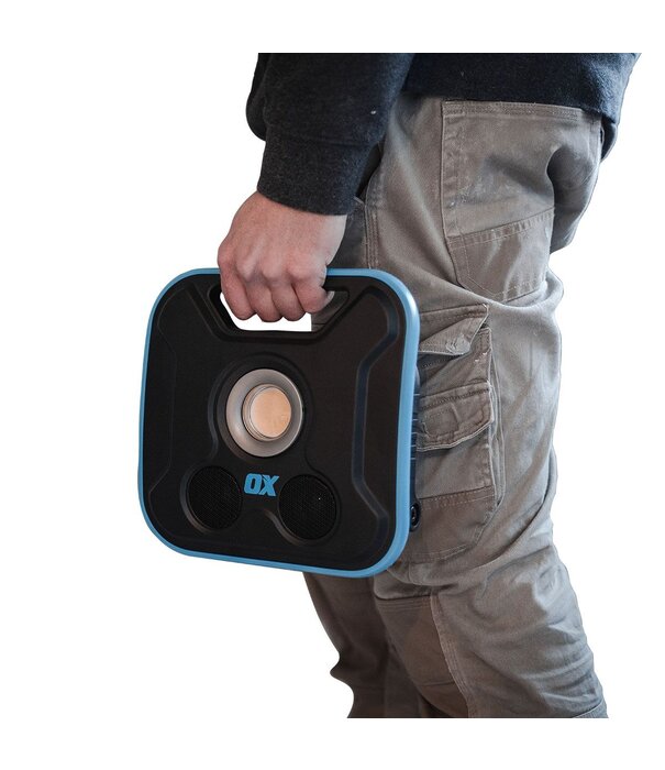 Ox Tools OX Pro 2300 Lumen LED Work Light with inbuilt wireless Speakers – Rechargeable