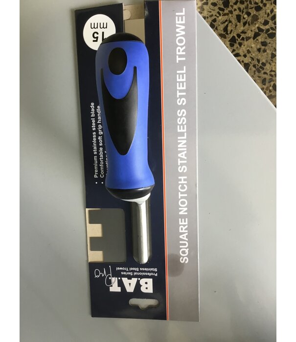 B.A.T Trims Pty Ltd BAT Pro Stainless Steel Trowels Soft Grip Handle Premium SS- Sturdy Rivet Connection