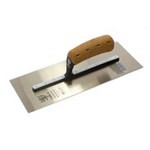 Premium Stainless Chrome Steel Finishing Trowel with BiKoHandle® 560x120mm