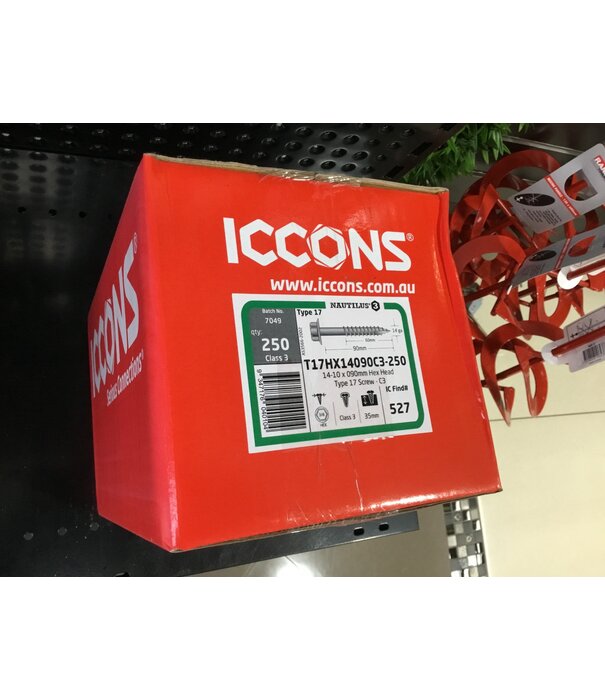 527 - TYPE 17 HEX C3 14-10 X 90 (250 box)