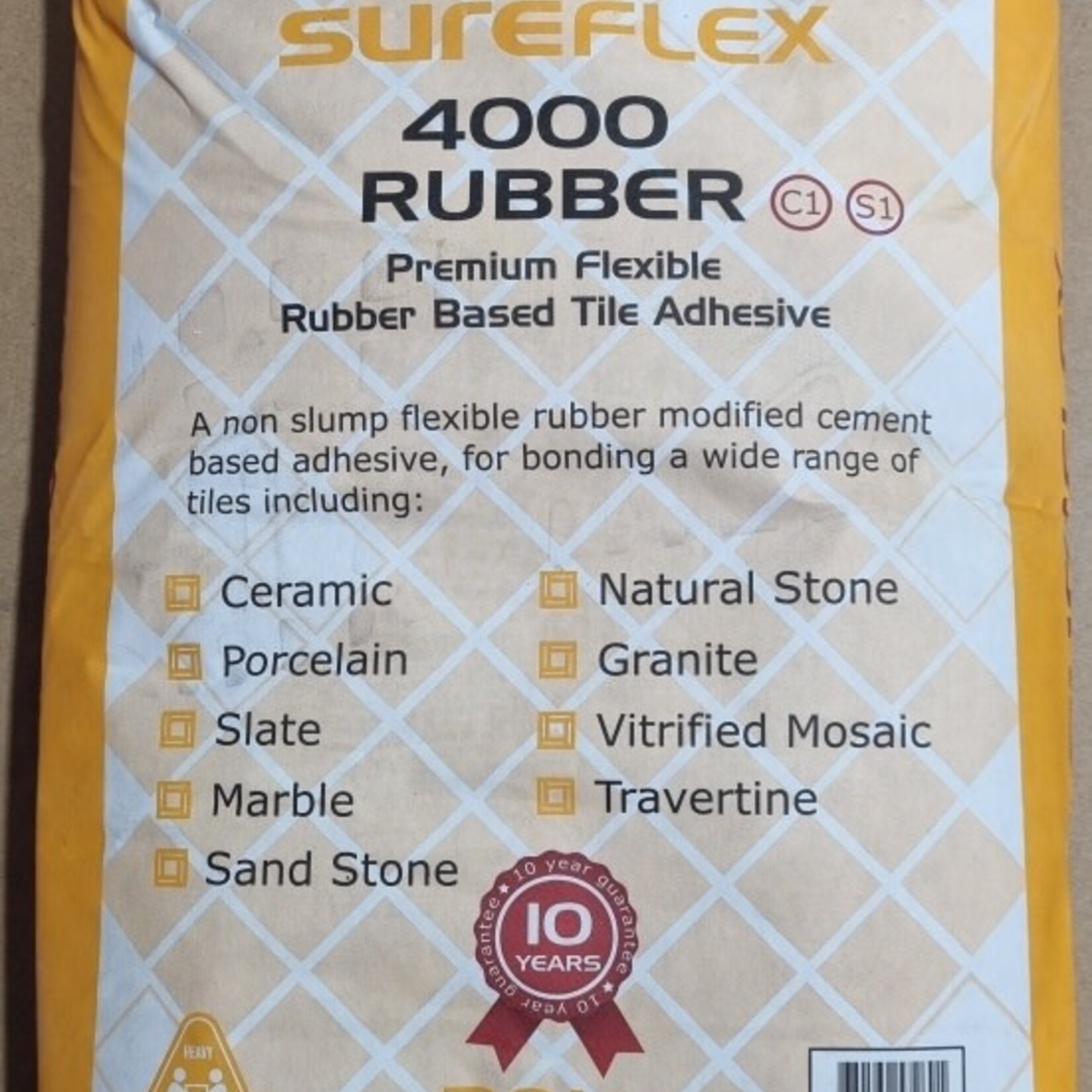 Sure level SUREFLEX 4000 RUBBER 20KG Bag off white