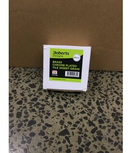 Robert Designs Tile Insert Drain 80mm Outlet Brass - Chrome