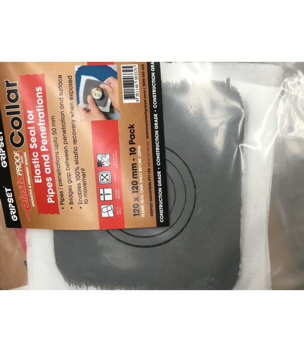 Gripset Elastoproof Collar  (10 ) Small – 120mm x 120mm