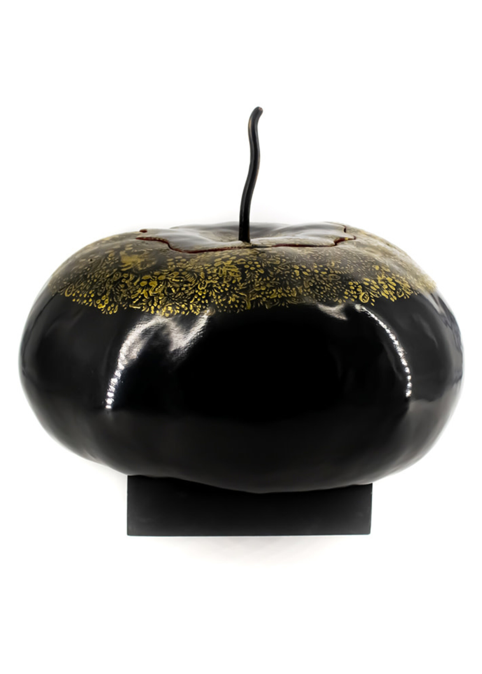 GUAJE DE 80 CM DIÁMETRO NEGRO DORADO