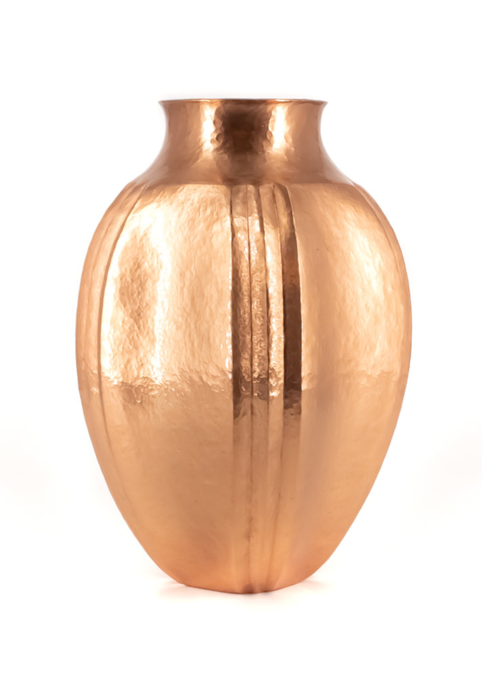 COPPER WAVY VASE