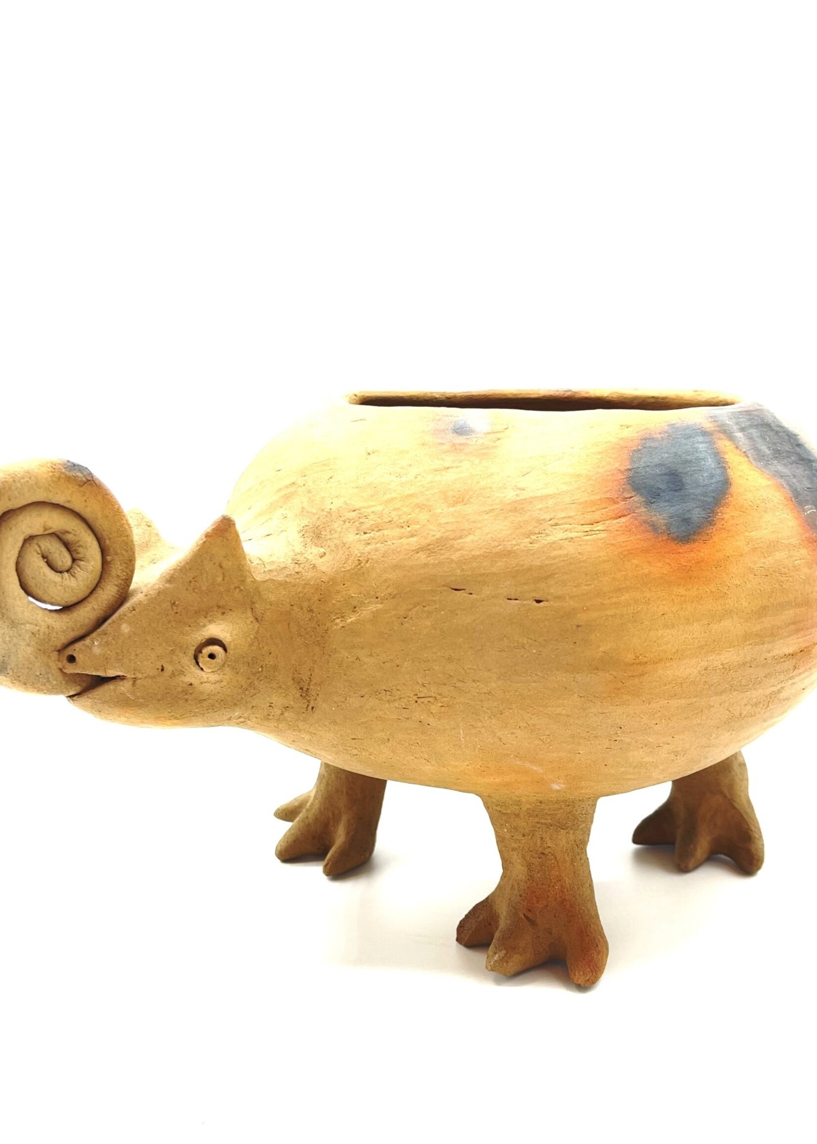 CLAY CHAMELEON POT (LARGE)