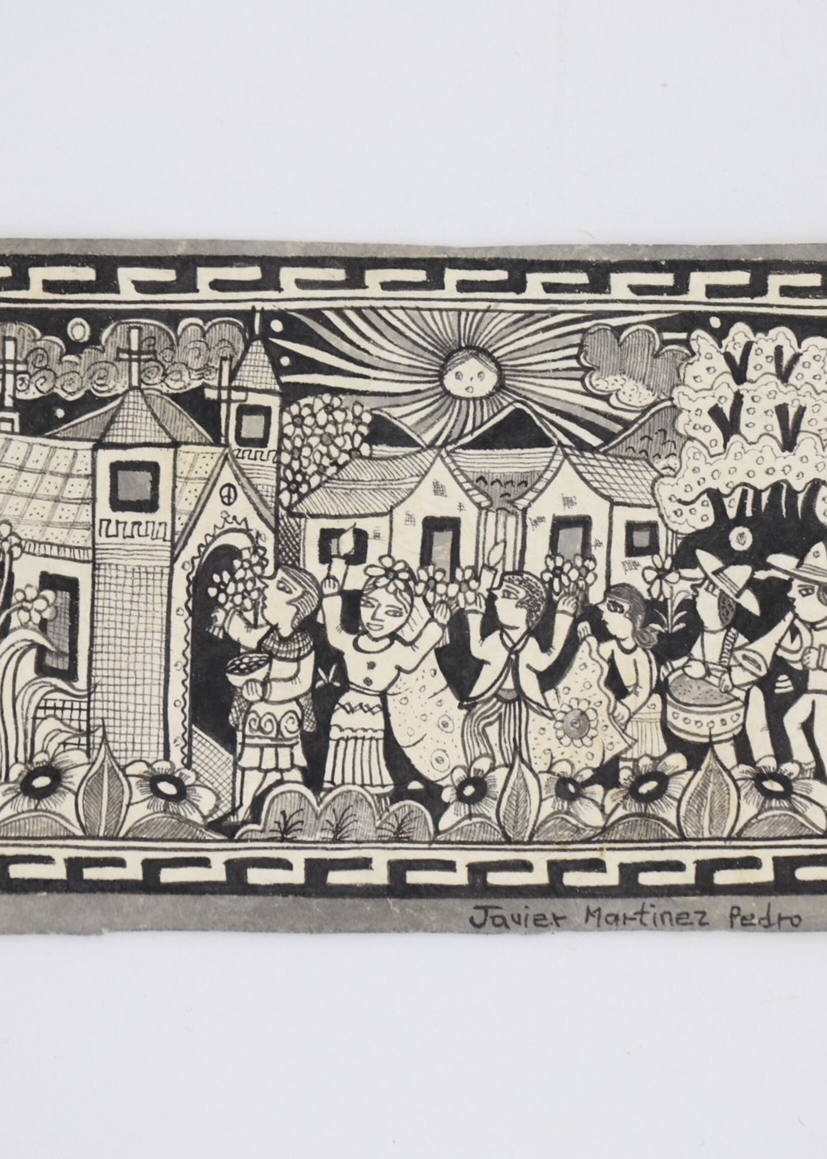 ILLUSTRATION ON AMATE PAPER