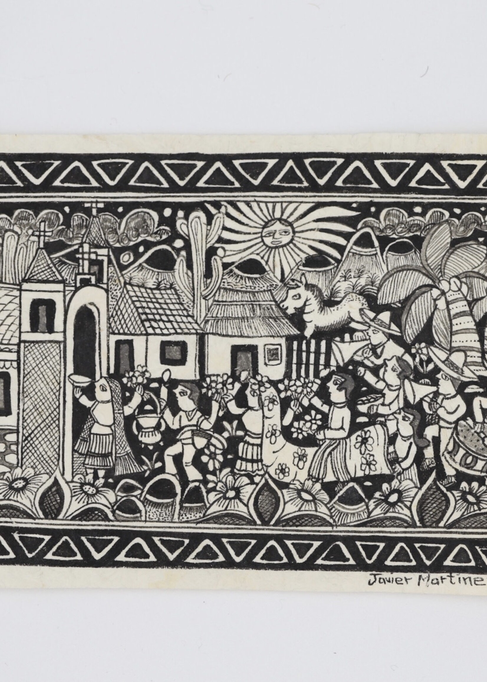 ILLUSTRATION ON AMATE PAPER