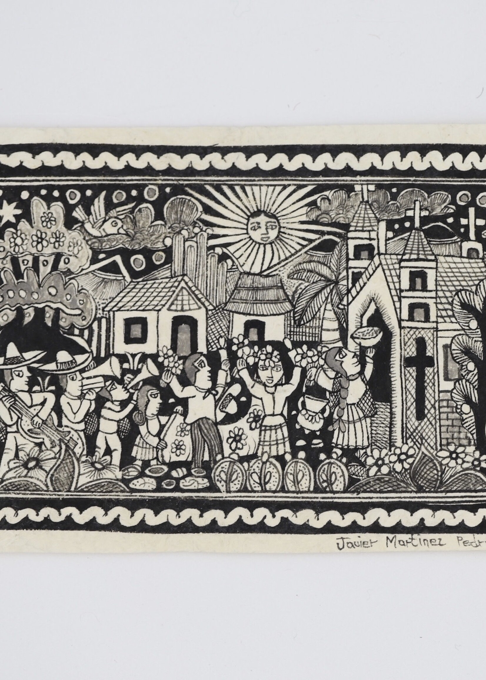 ILLUSTRATION ON AMATE PAPER