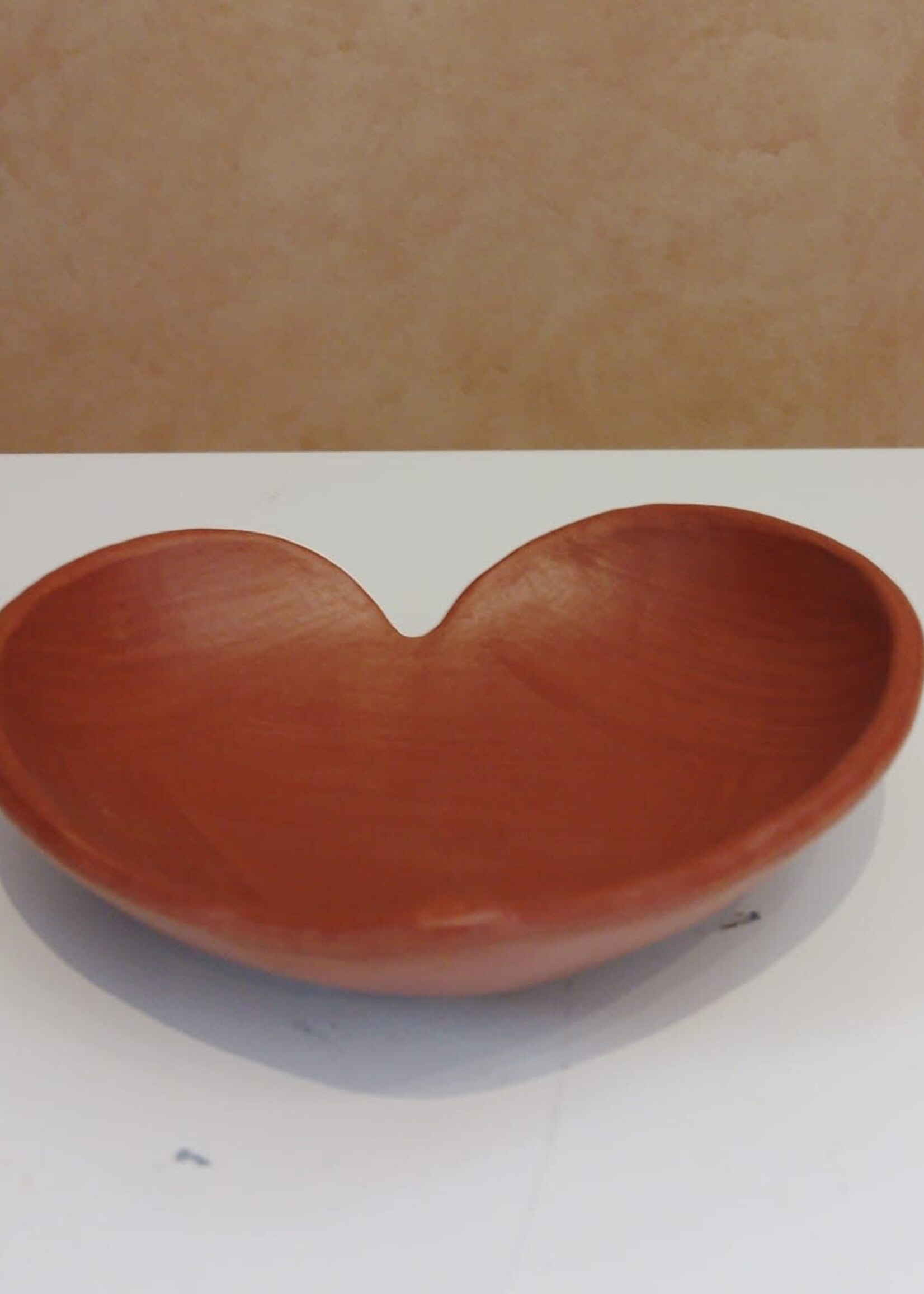 BOTANERO CORAZON  BARRO ROJO