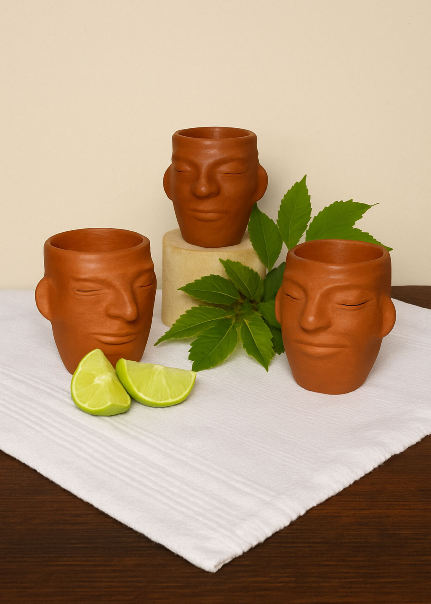 TEQUILERO CON CARA BARRO ROJO