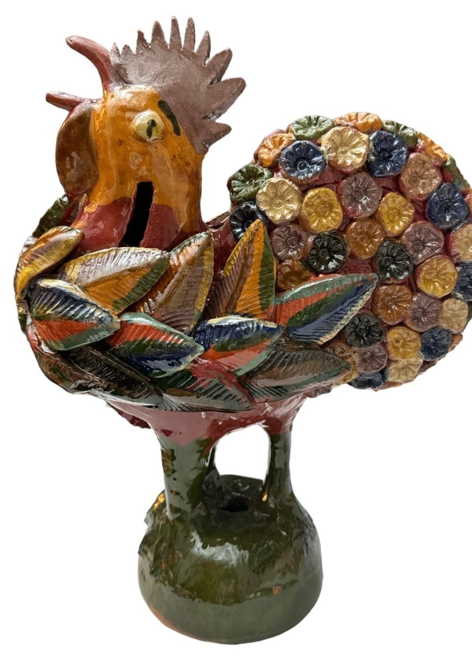 GALLO VIDRIADO MULTICOLOR