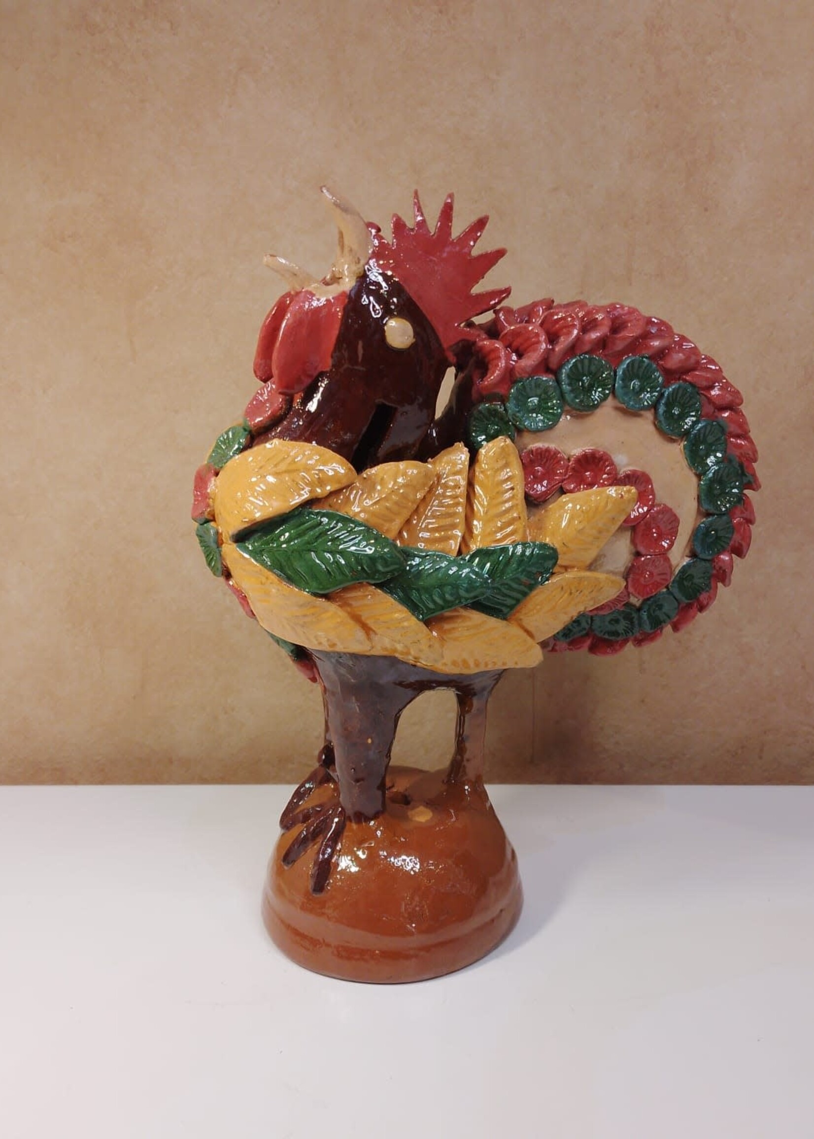 GALLO VIDRIADO MULTICOLOR