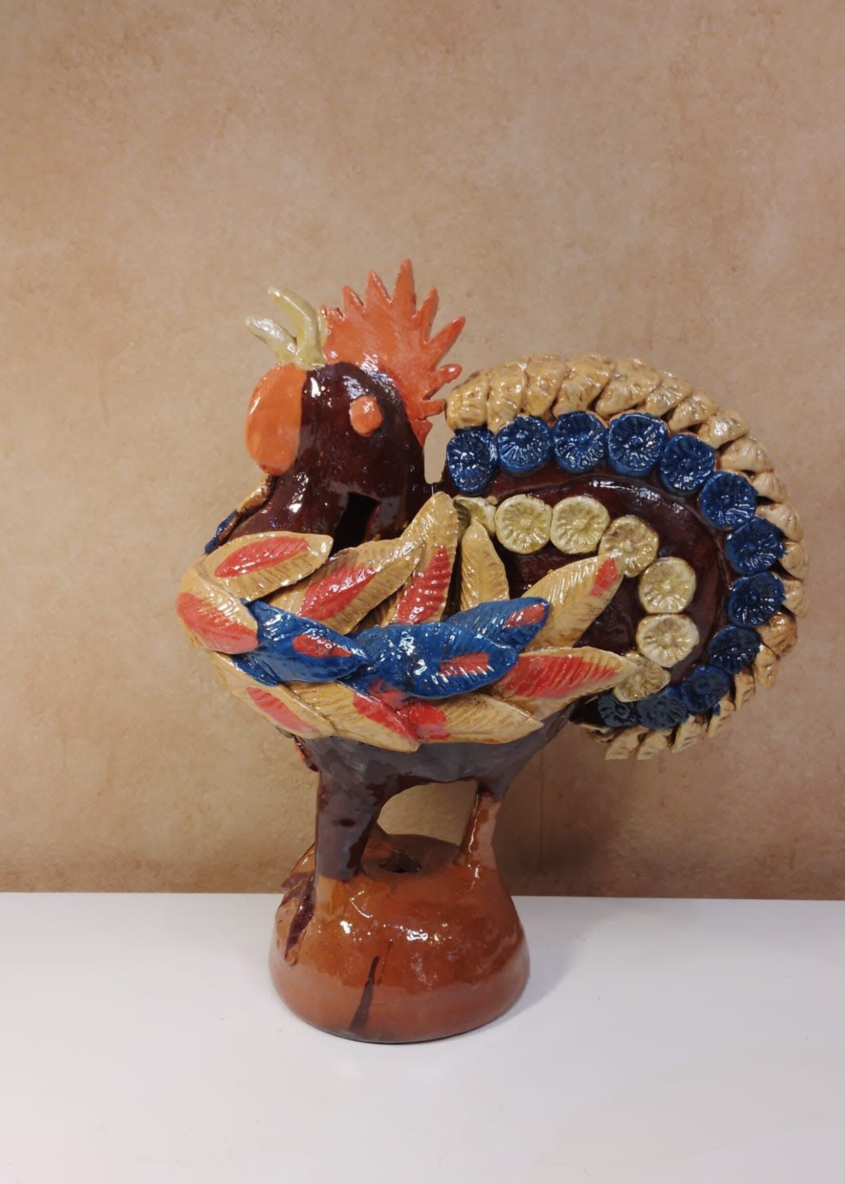 GALLO VIDRIADO MULTICOLOR