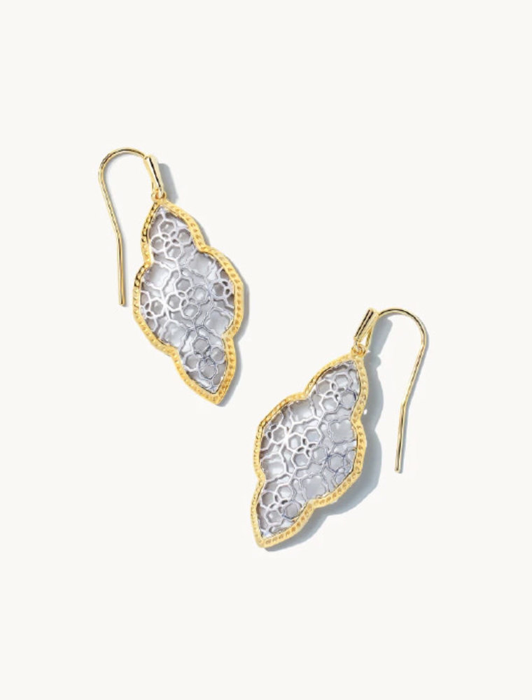 Kendra Scott Abbie Drop Earrings Gold & Rhodium Mix